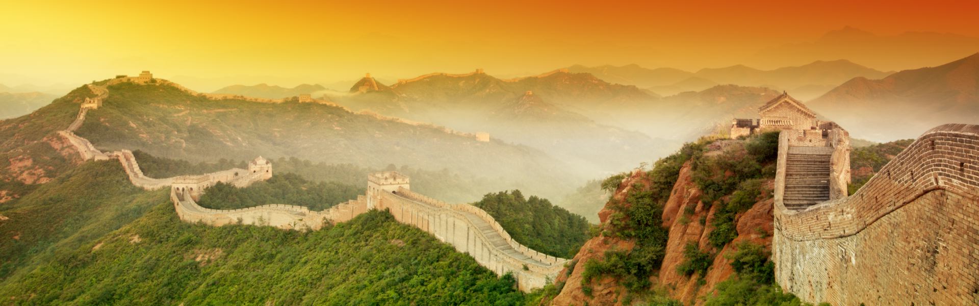 Великая китайская стена с боку
