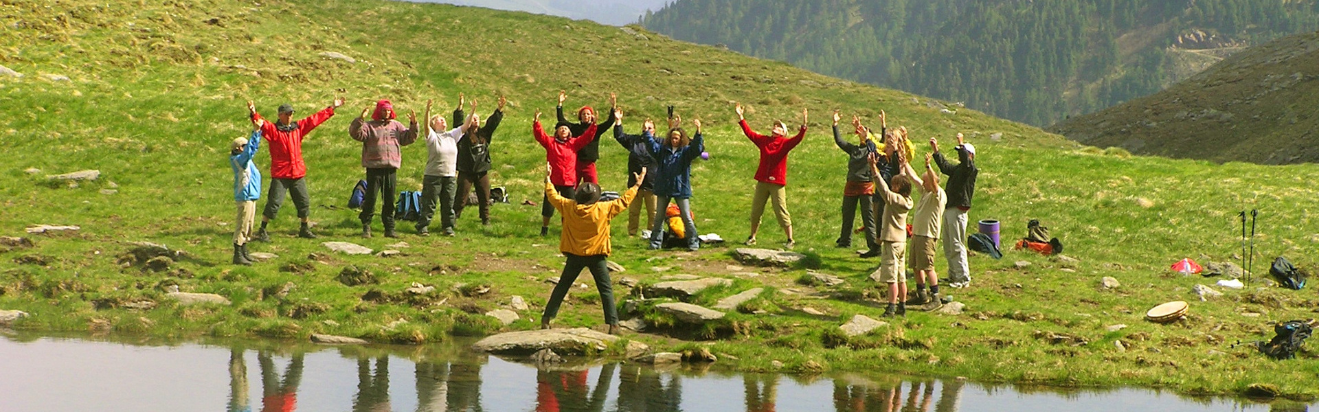 Yoga en las montañas