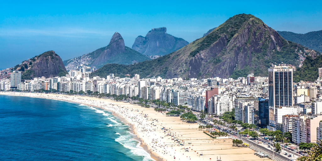 Playa de Copacabana en Brasil
