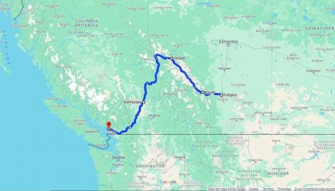 Viaja al oeste de Canadá