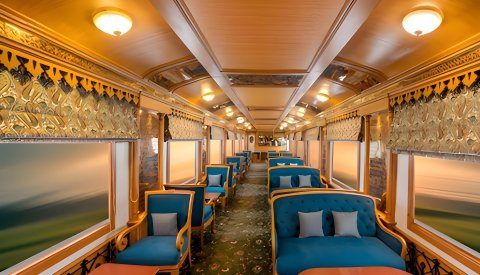 En tren de lujo por India