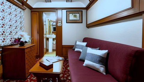 En tren de lujo por India