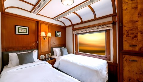 En tren de lujo por India