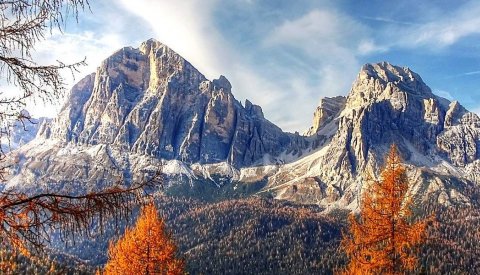 Raquetas en Dolomitas