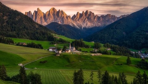 Raquetas en Dolomitas