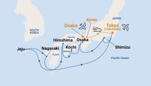 De crucero por Japón