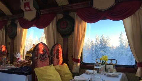 Auroras Boreales Rusas en Tren