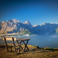 Raquetas en Dolomitas